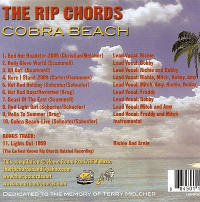 The Rip Chords CD Back Cover