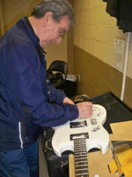 Joe Terry Signs Guitar At Vocal Group Hall Of Fame Inductions